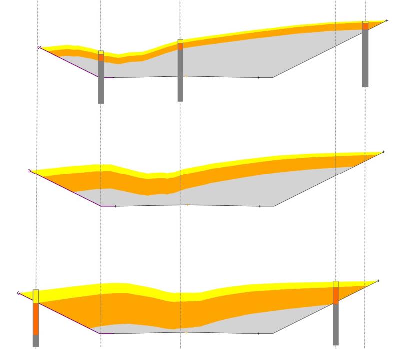 Corridor strata interpolation