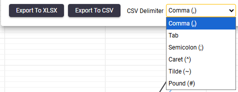 Exporting charts