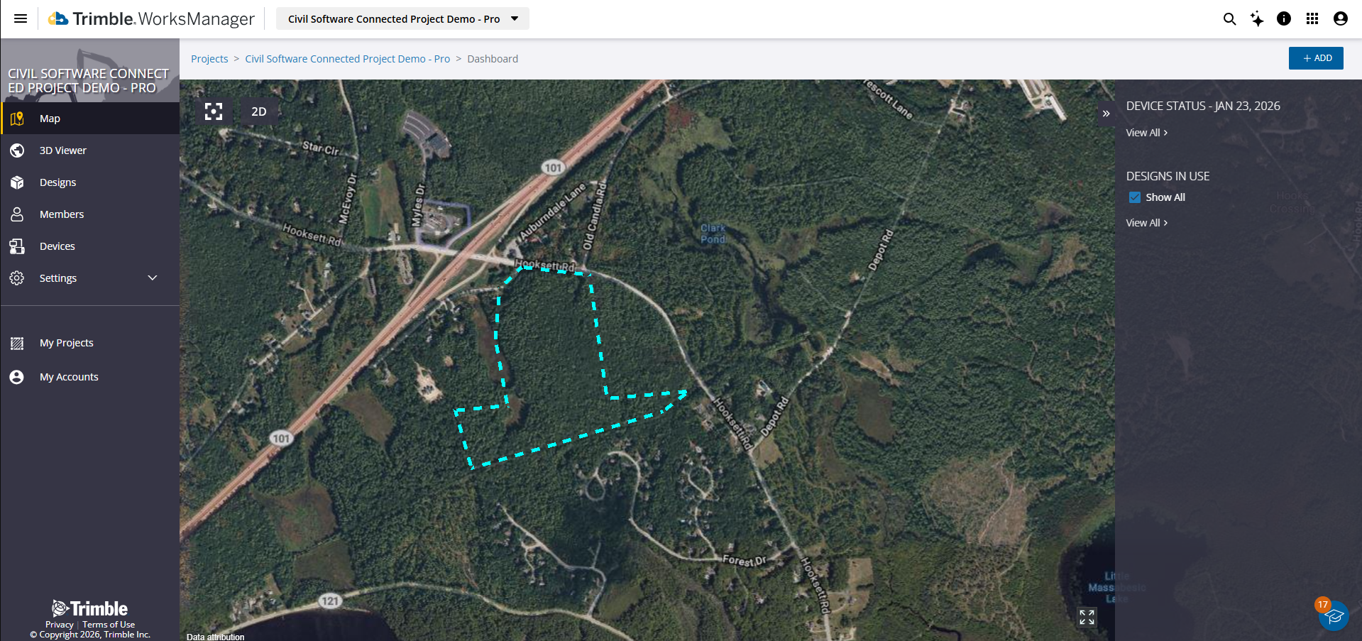 Connected project in WorksManager
